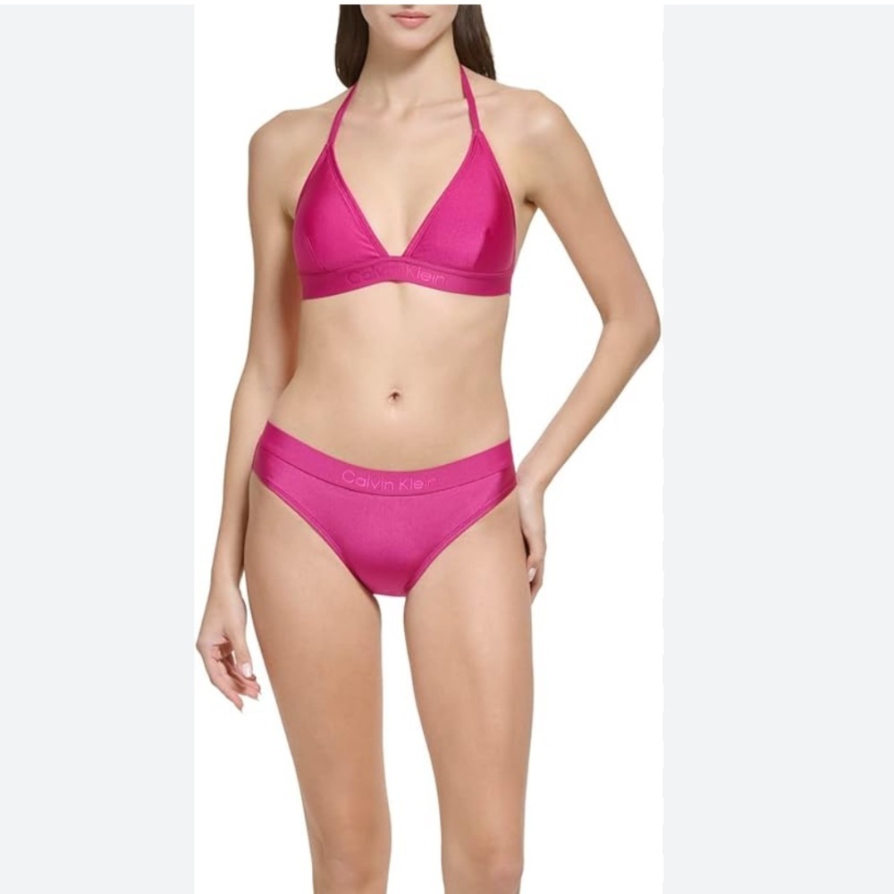 NWT Calvin Klein Fuchsia Bikini Set size L - Picture 12 of 14